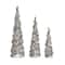 Glitzhome® Lighted Christmas Cone Tree Outdoor Décor Set